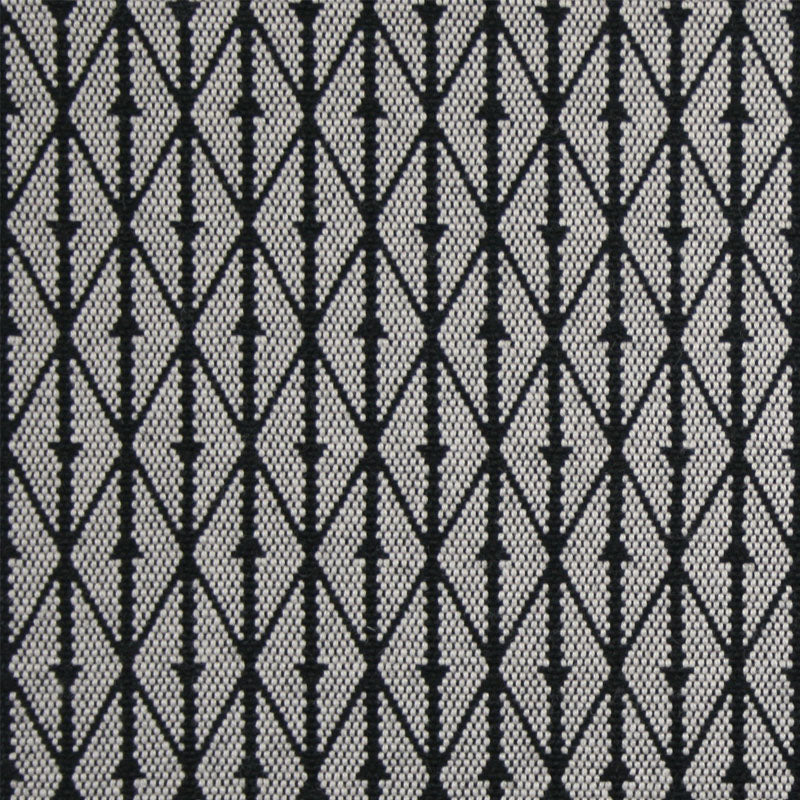 Diamond flatweave runner in white grey 