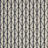 Diamond flatweave runner in black and white