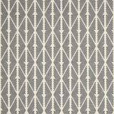 Diamond flatweave runner in light grey and white