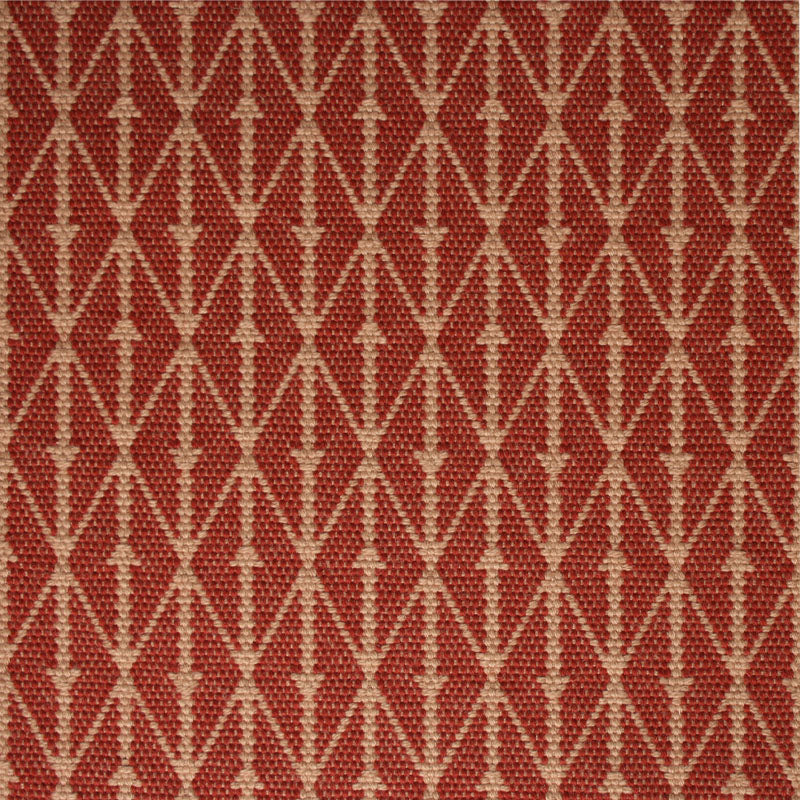 Diamond flatweave runner in red