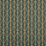 Diamond flatweave runner in blue