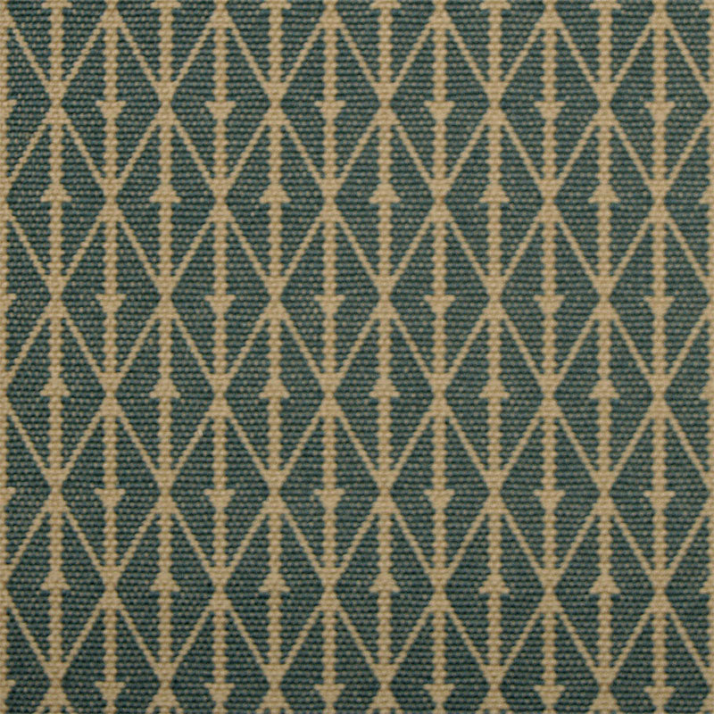 Diamond flatweave runner in blue