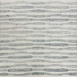 Broadloom carpet in a flatwoven wavy stripe in grey on a cream field. 