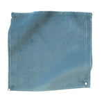 Square fabric swatch of velvet in a blue colorway.