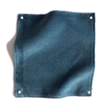 Square fabric swatch of velvet in a navy colorway.