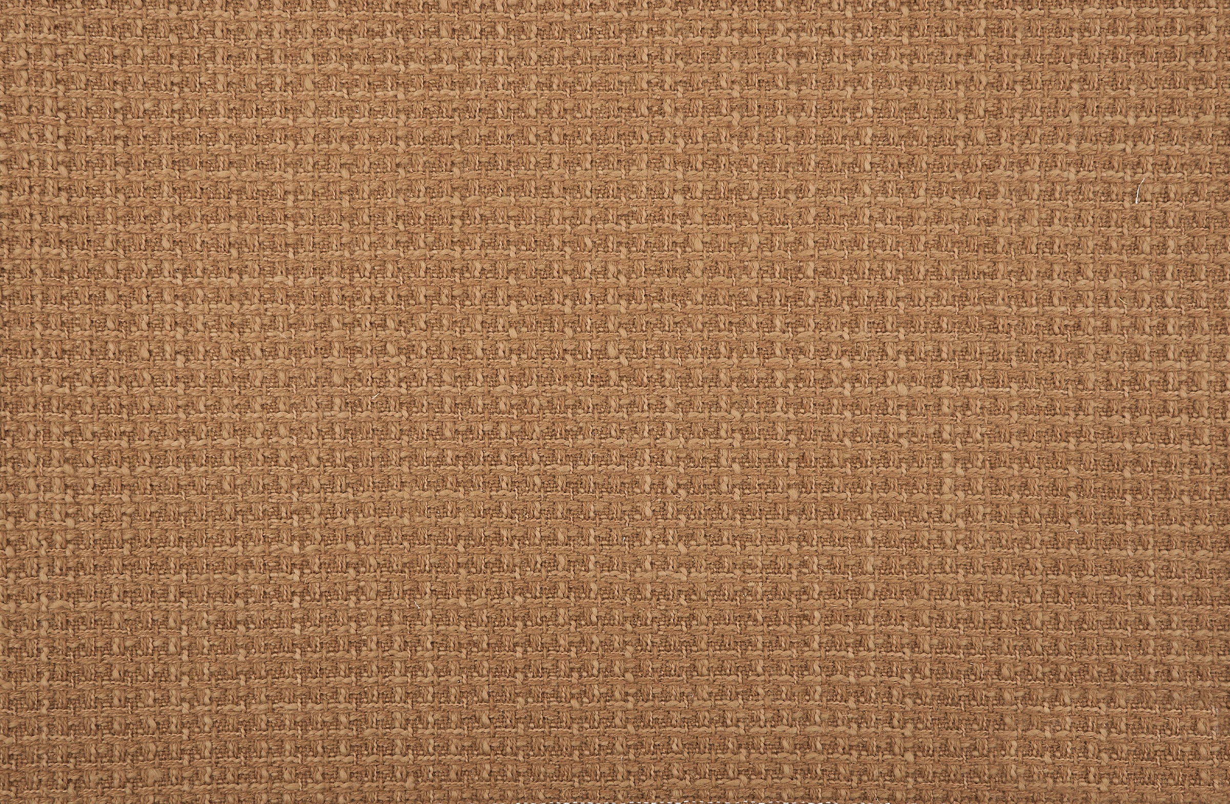 Broadloom carpet in solid woven texture in  warm brown.