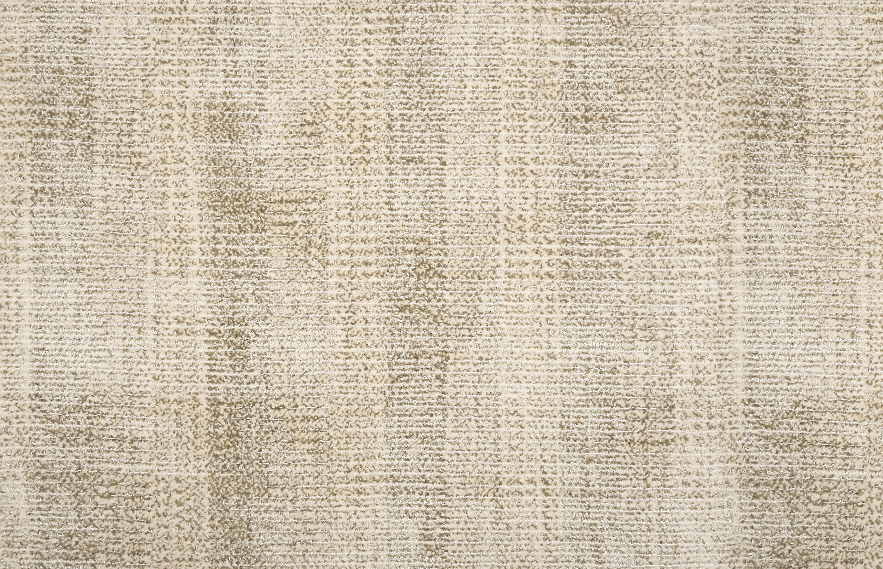 Broadloom carpet with textural weave in cream and taupe.
