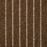 Broadloom carpet with subtle stripe in dark brown.