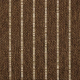 Broadloom carpet with subtle stripe in dark brown.