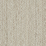 Broadloom carpet sample in braided texture in white. 