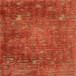 Textured red and gold handknotted rug