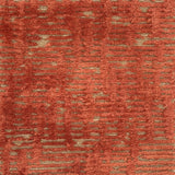 Textured red and gold handknotted rug