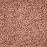 Close up of a blush bouclé carpet