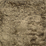 Handknotted shag carpet in a warm brown