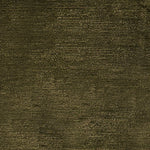 Handknotted rug in solid olive green. 