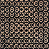 Patterned fabric with black and beige geometric design