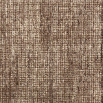 Broadloom carpet in a textural strie in shades of brown.