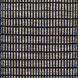 Textured rug with a black and beige  checker pattern