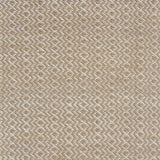 Flatweave rug with an diamond stripe pattern in cream and taupe
