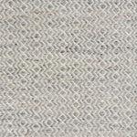 Flatweave rug with an diamond stripe pattern in cream and heather grey