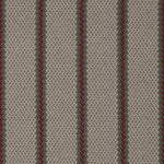 Striped flatweave runner in light grey and brown