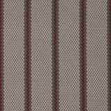 Striped flatweave runner in light grey and brown