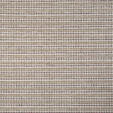 Broadloom carpet with textured stripe in shades of taupe, maroon and white. 