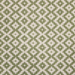 Broadloom carpet swatch geometric design in green