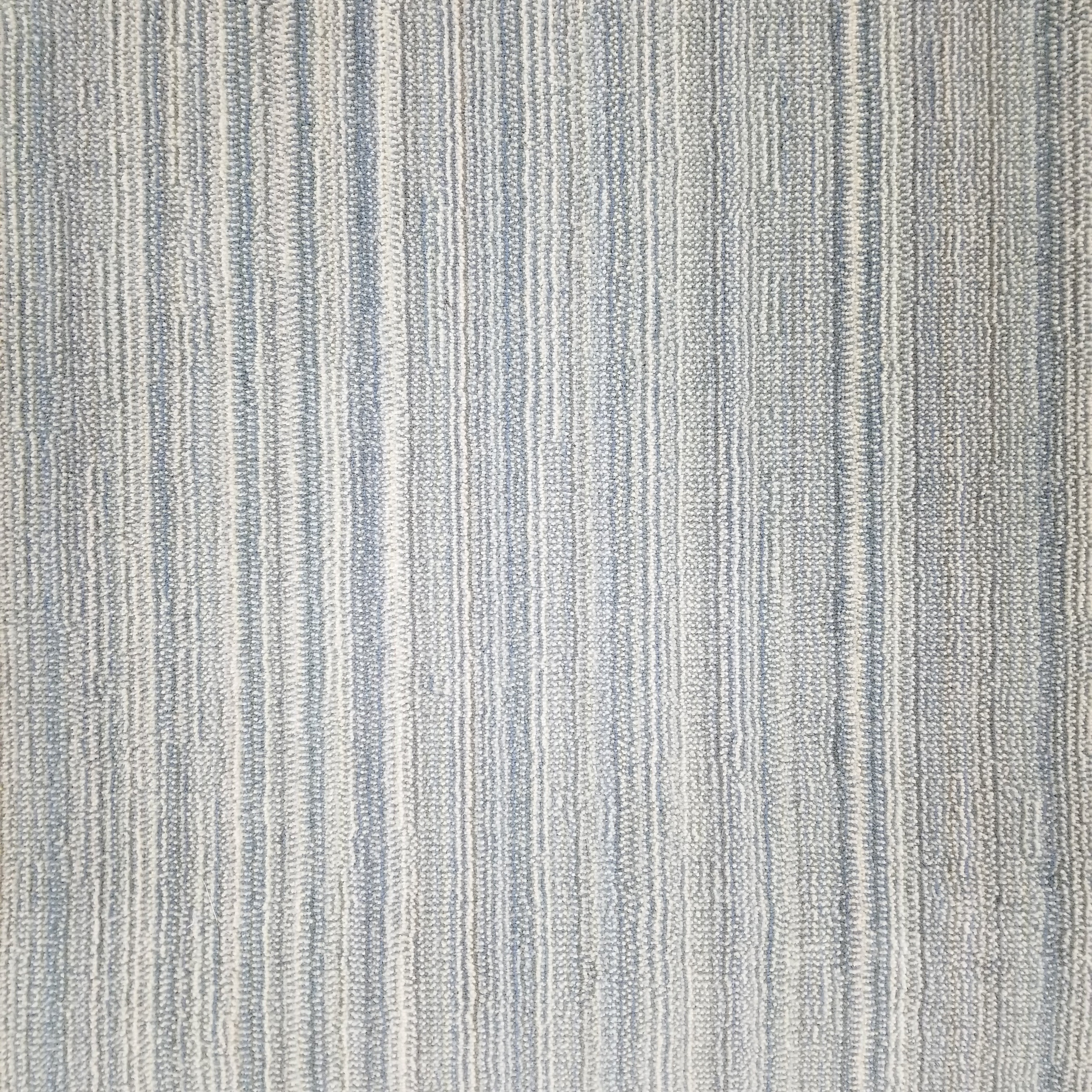 Berlin striped rug design in blue and grey 