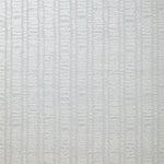 Detail of wallpaper in a textural stripe print in blue-gray.