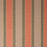 Striped flatweave runner in pink and grey