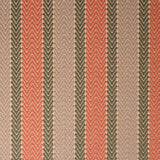 Striped flatweave runner in pink and grey