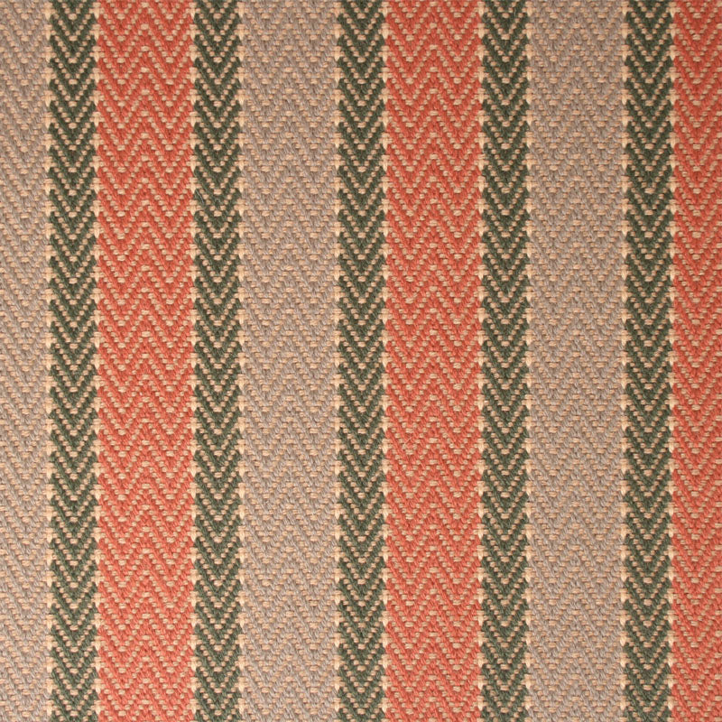 Striped flatweave runner in pink and grey