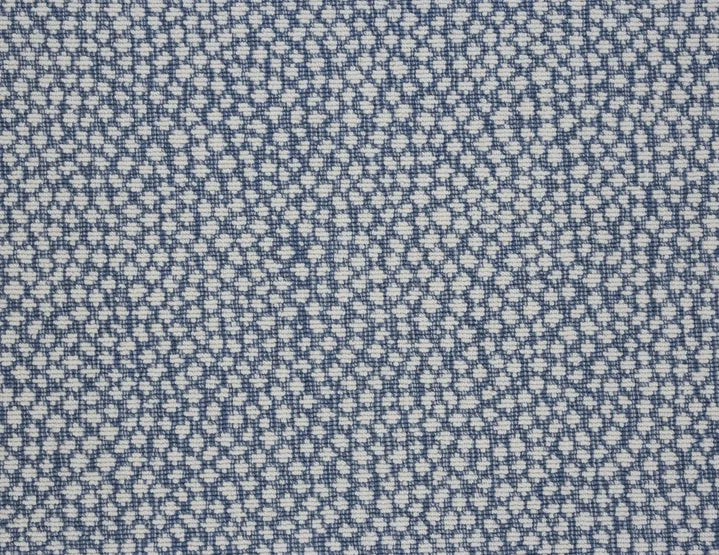 Broadloom carpet swatch in a abstract pattern in a blue design