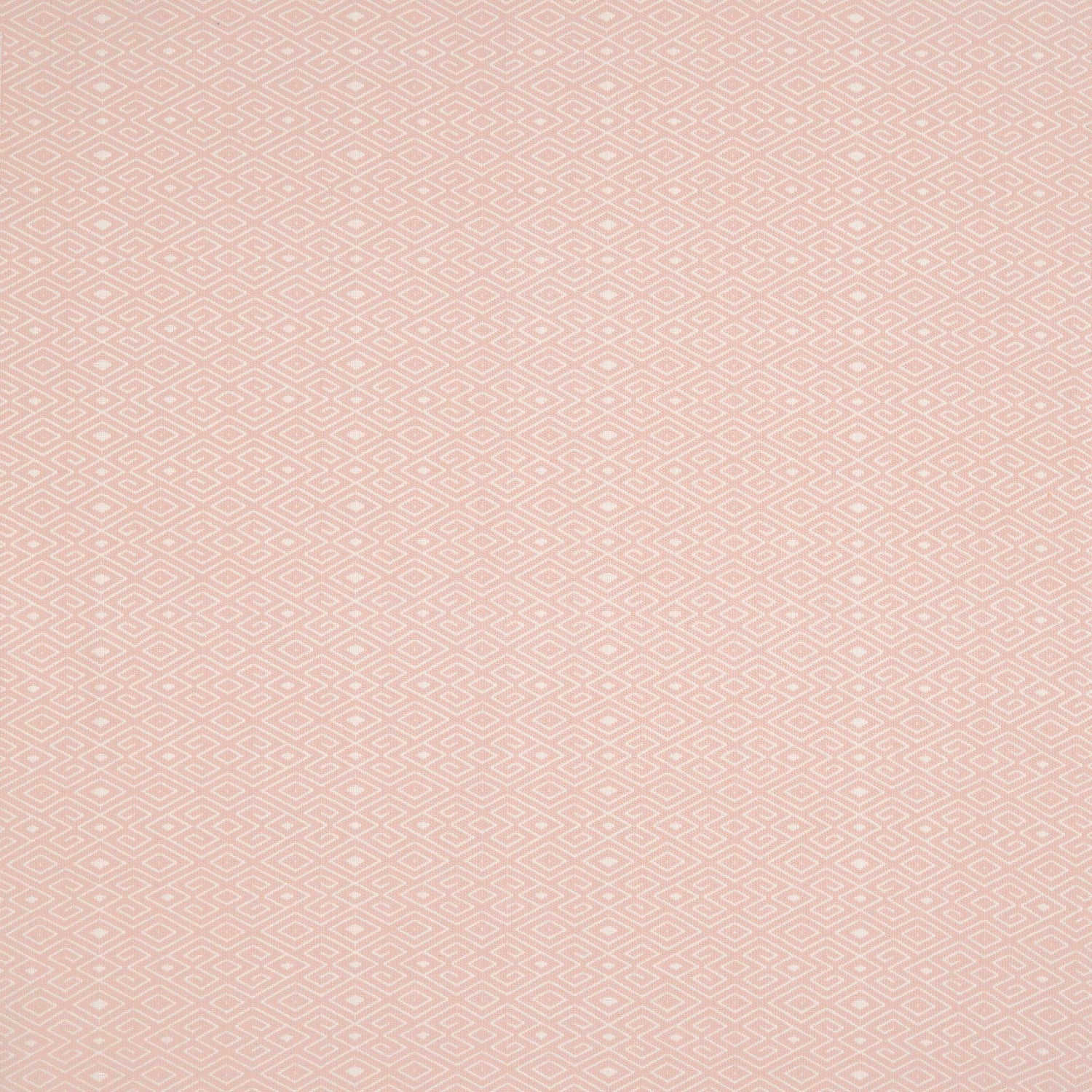 Patterned fabric with a geometric design in light pink