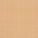 Patterned fabric with a geometric design on a yellow background