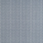 Blue and white patterned geometric fabric