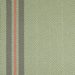 Striped flatweave runner in green grey and red