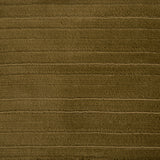 Broadloom carpet with ribbed and cut pile stripe in olive green.