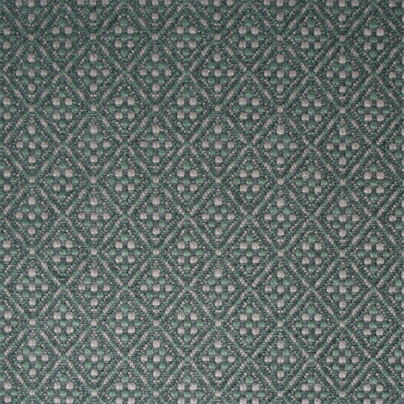 Diamond flatweave runner in turquoise 