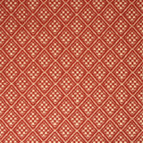 Diamond flatweave runner in red