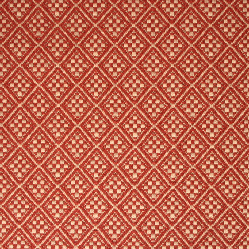 Diamond flatweave runner in red