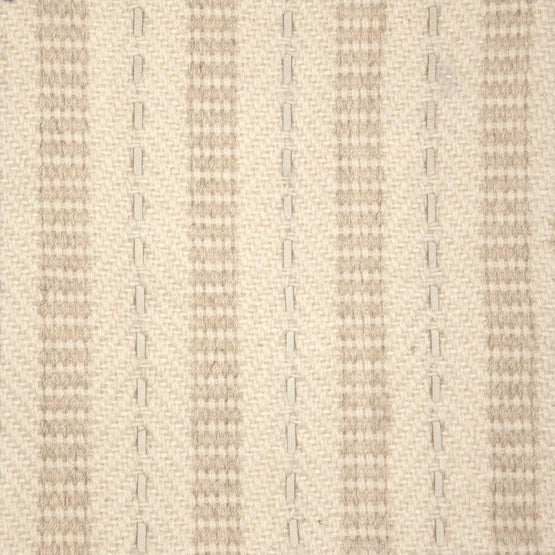 Broadloom carpet swatch in a stripe pattern in a cream neutral design
