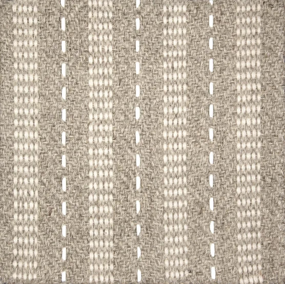 Broadloom carpet swatch in a stripe pattern in a medium grey design