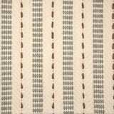 Broadloom carpet swatch in a stripe pattern in a grey cream tan design