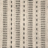 Broadloom carpet swatch in a stripe pattern in a cream black design