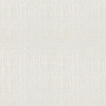 Detail of wallpaper in an irregular woven print in shades of cream.