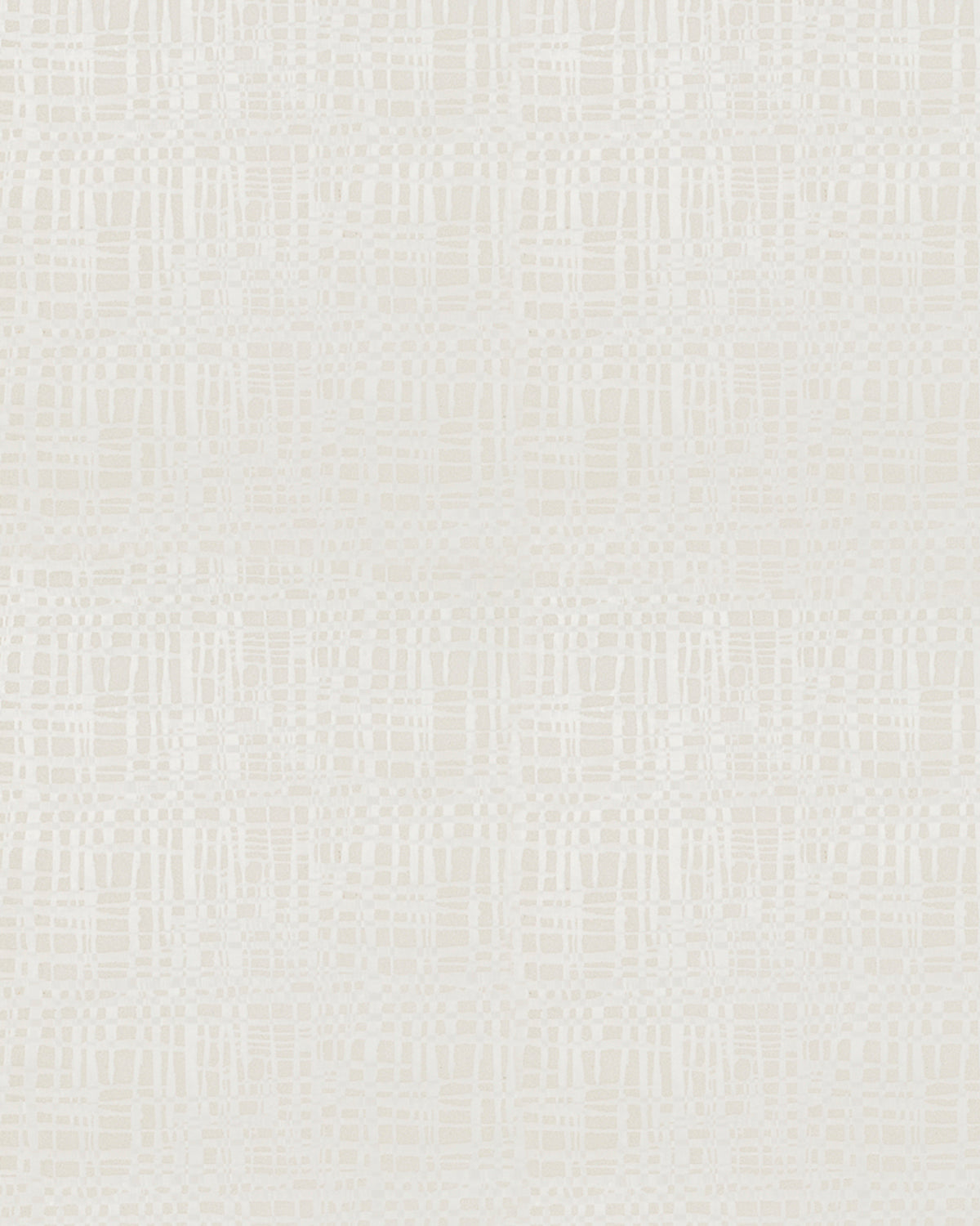 Detail of wallpaper in an irregular woven print in shades of cream.