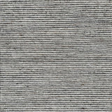 Flatweave rug in a a sutble stripe of white and grey.
