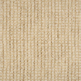 Broadloom carpet in a textural checkered pattern in ivory and tan.